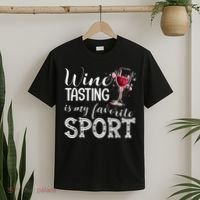 Wine Tasting Is My Favorite Sport T-Shirt thumb 2
