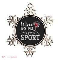 Wine Tasting Is My Favorite Sport Ornament thumb 0