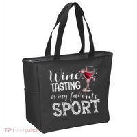 Wine Tasting Is My Favorite Sport Tote Bag thumb 2