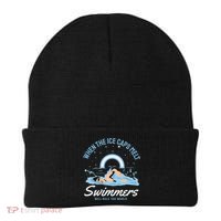 When The Ice Caps Melt Swimmers Will Rule The World Beanie thumb 0