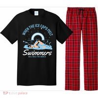 When The Ice Caps Melt Swimmers Will Rule The World Pajama Set thumb 0