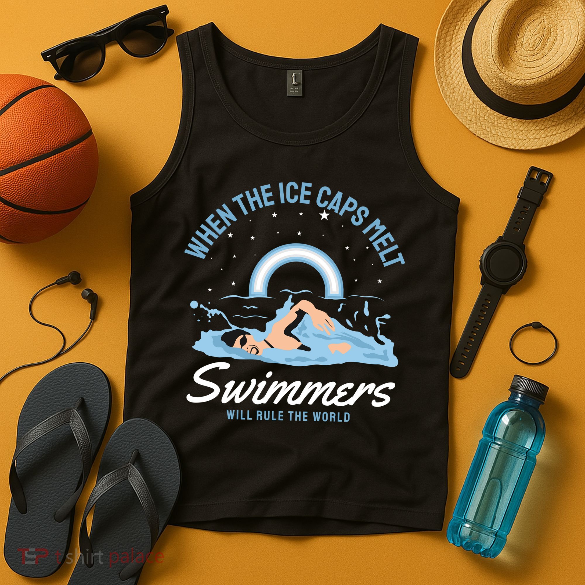 When The Ice Caps Melt Swimmers Will Rule The World Tank Top