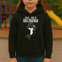 Well This Is Orcaward Orca Killer Whale Lover Kids Hoodie thumb 3
