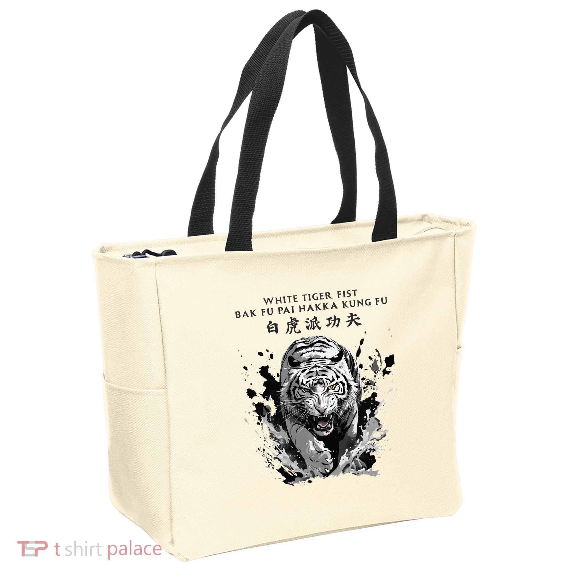 White Tiger Kung Fu Bak Fu Pai Tote Bag