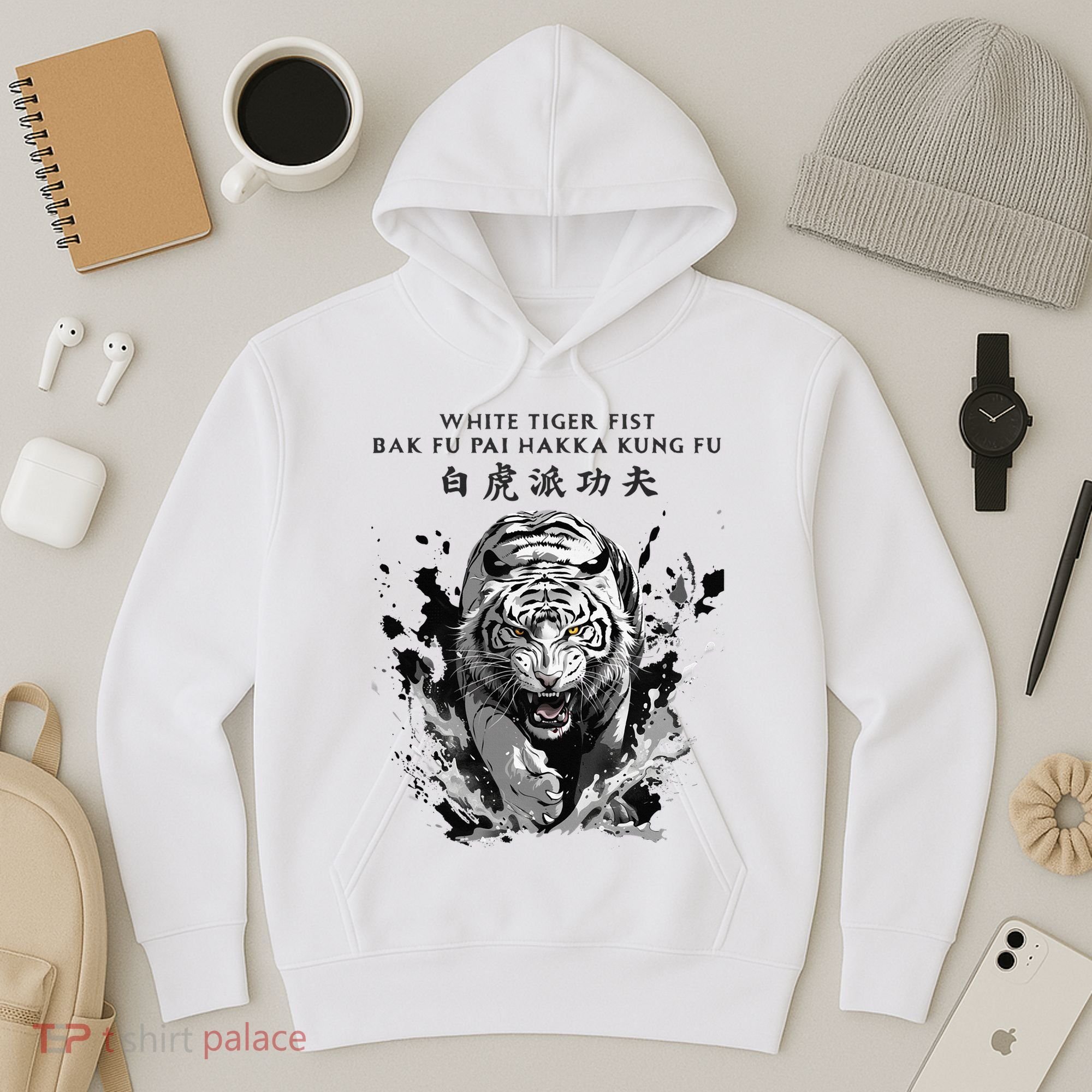 White Tiger Kung Fu Bak Fu Pai Hoodie