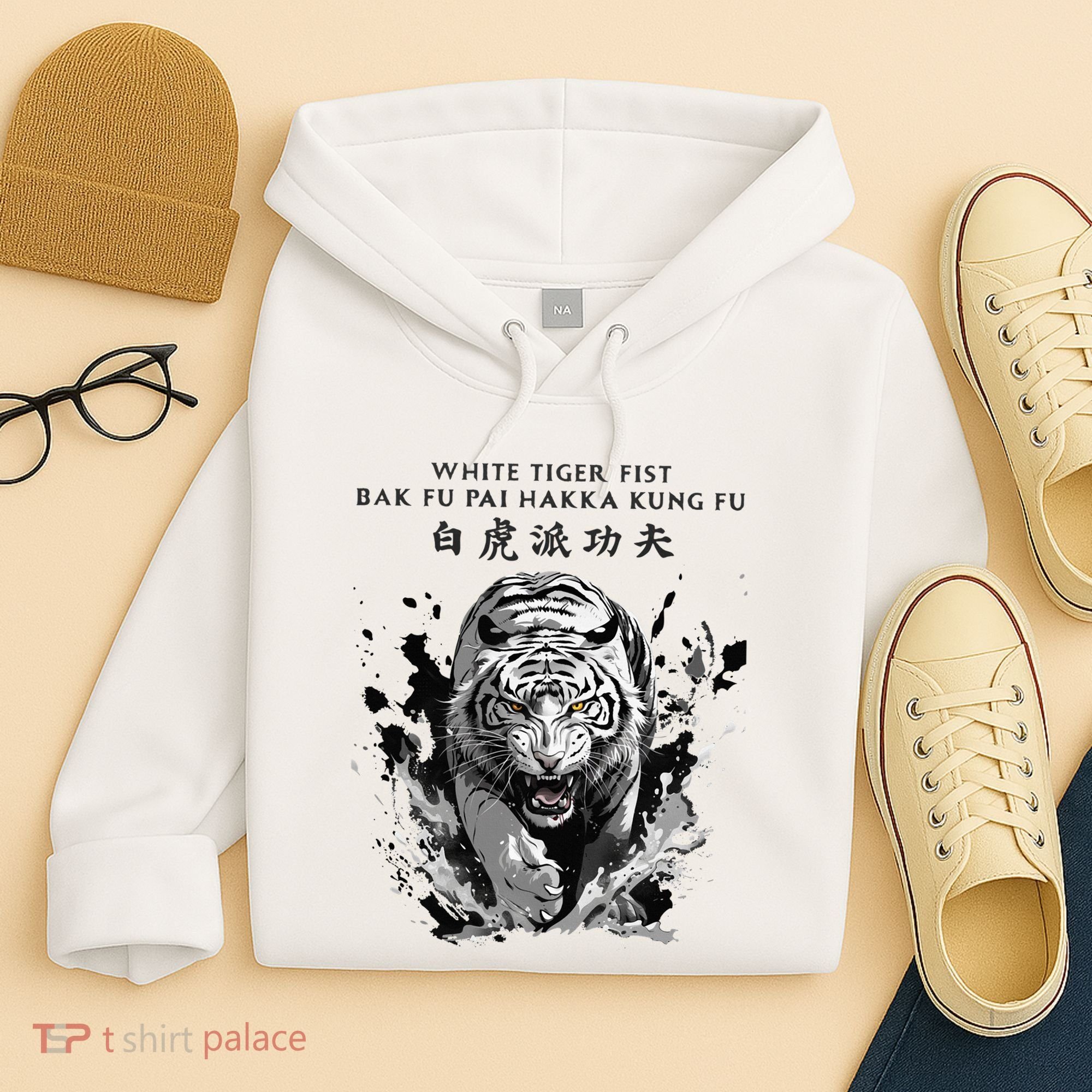 White Tiger Kung Fu Bak Fu Pai Hoodie