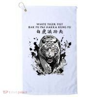White Tiger Kung Fu Bak Fu Pai Golf Towel thumb 0