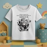 White Tiger Kung Fu Bak Fu Pai Toddler T-Shirt thumb 3