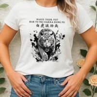 White Tiger Kung Fu Bak Fu Pai Women's T-Shirt thumb 2