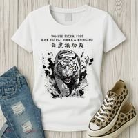 White Tiger Kung Fu Bak Fu Pai Women's T-Shirt thumb 3