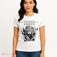 White Tiger Kung Fu Bak Fu Pai Women's T-Shirt thumb 4