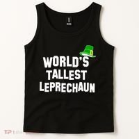 World's Tallest Leprechaun Funny Tank Top thumb 2