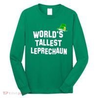 World's Tallest Leprechaun Funny Long Sleeve Shirt thumb 0