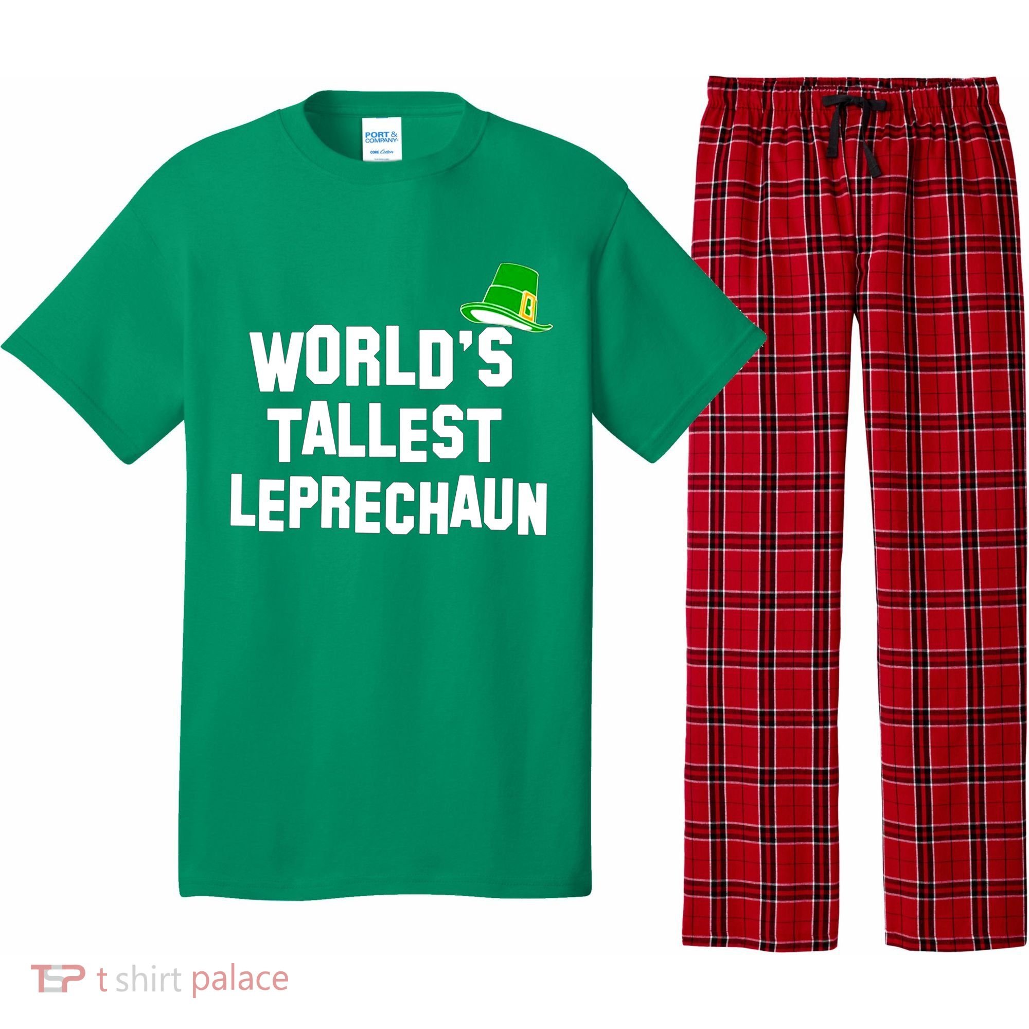 World's Tallest Leprechaun Funny Pajama Set