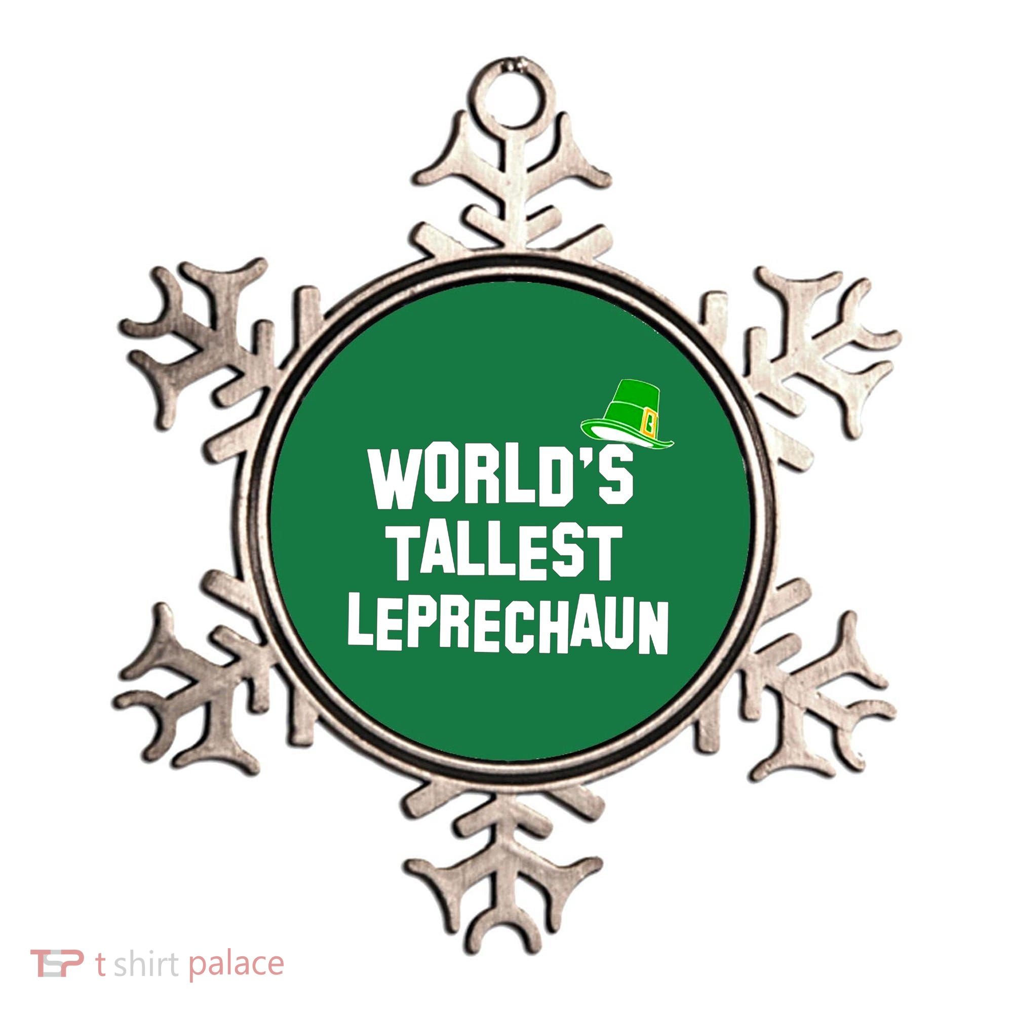 World's Tallest Leprechaun Funny Ornament