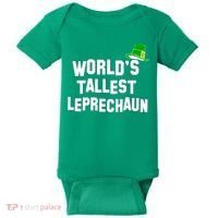 World's Tallest Leprechaun Funny Baby Bodysuit thumb 0