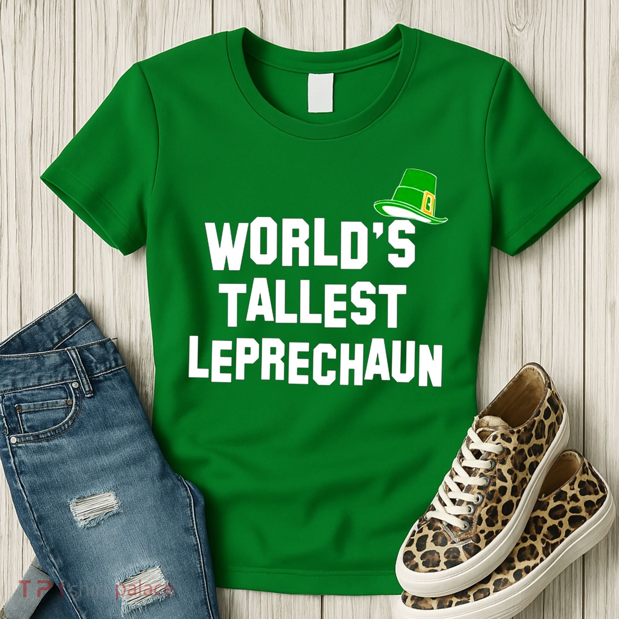 World's Tallest Leprechaun Funny Women's T-Shirt