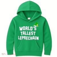 World's Tallest Leprechaun Funny Kids Hoodie thumb 0