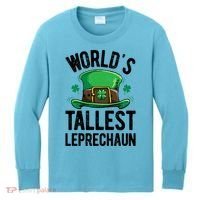 World's Tallest Leprechaun St Patricks Day Funny Gift Meaningful Gift Kids Long Sleeve Shirt thumb 0