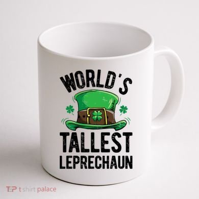 World's Tallest Leprechaun St Patricks Day Funny Gift Meaningful Gift Coffee Mug back