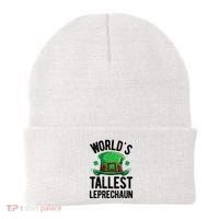 World's Tallest Leprechaun St Patricks Day Funny Gift Meaningful Gift Beanie thumb 0