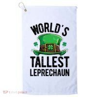 World's Tallest Leprechaun St Patricks Day Funny Gift Meaningful Gift Golf Towel thumb 0