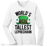 World's Tallest Leprechaun St Patricks Day Funny Gift Meaningful Gift Women's Long Sleeve Shirt thumb 0