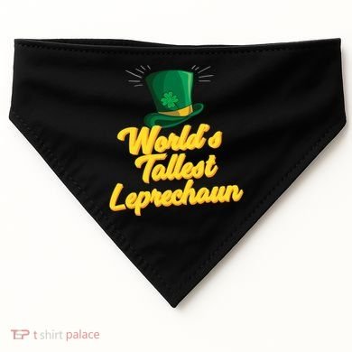 World's Tallest Leprechaun Meaningful Gift USA-Made Doggie Bandana
