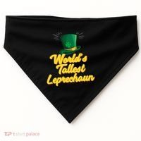 World's Tallest Leprechaun Meaningful Gift USA-Made Doggie Bandana thumb 0