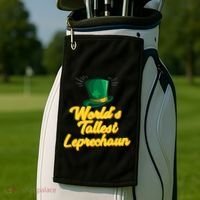World's Tallest Leprechaun Meaningful Gift Golf Towel thumb 2