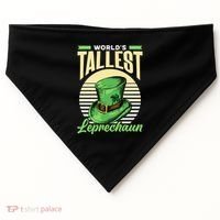 World's Tallest Leprechaun Tall Irish Ireland Gaelic St Gift USA-Made Doggie Bandana thumb 0