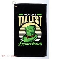 World's Tallest Leprechaun Tall Irish Ireland Gaelic St Gift Golf Towel thumb 0