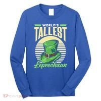 World's Tallest Leprechaun Tall Irish Ireland Gaelic St Gift Long Sleeve Shirt thumb 0
