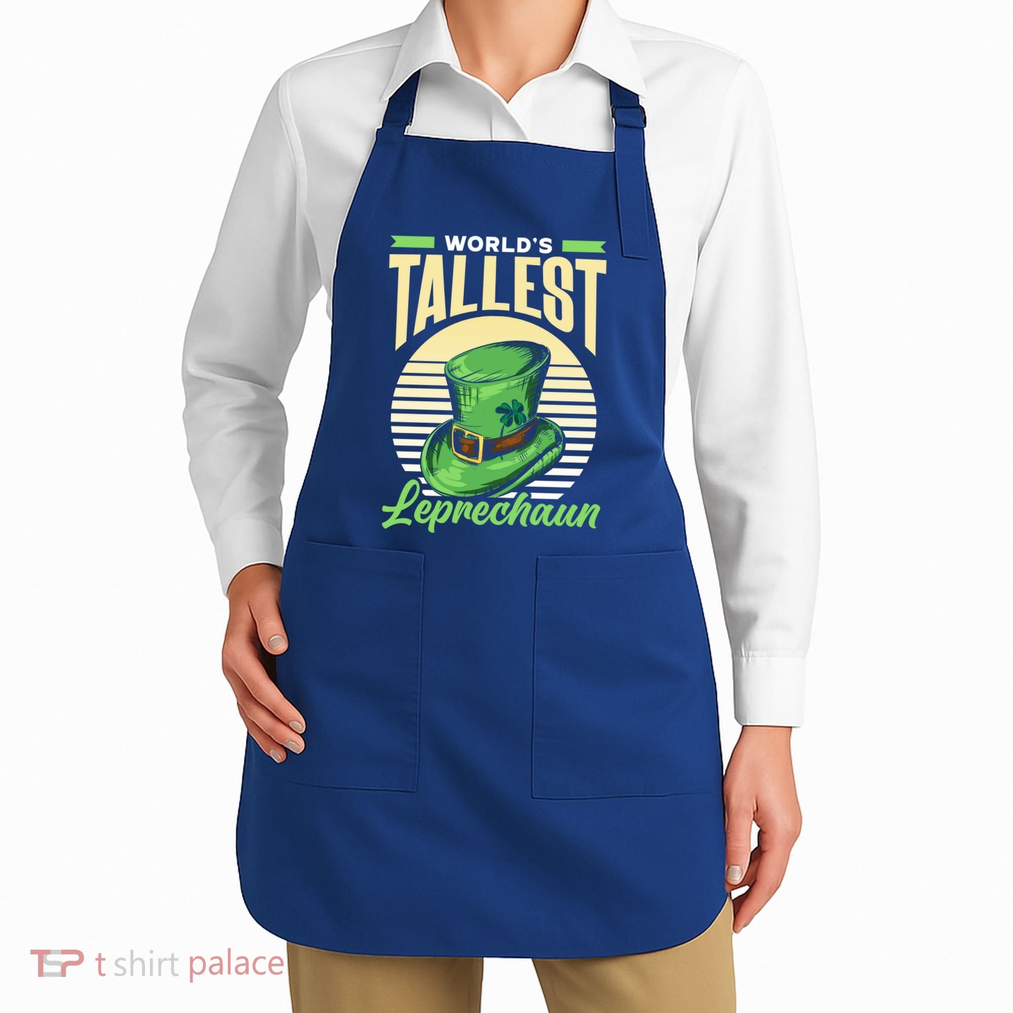 World's Tallest Leprechaun Tall Irish Ireland Gaelic St Gift Apron