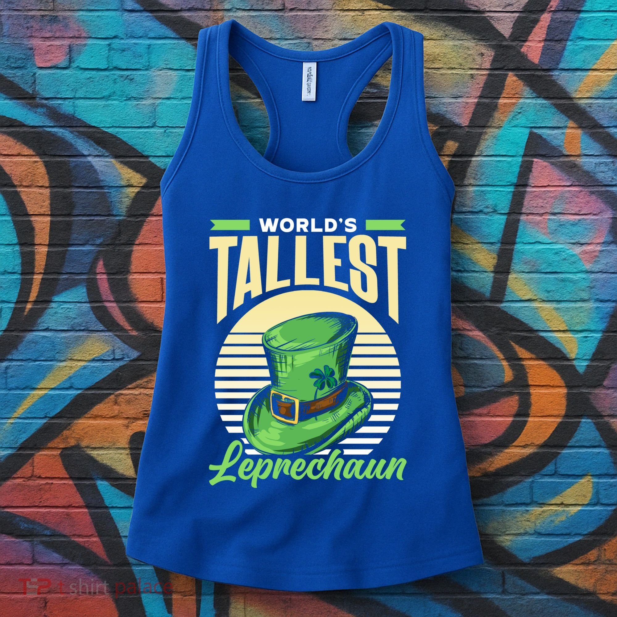World's Tallest Leprechaun Tall Irish Ireland Gaelic St Gift Women's Tank Top