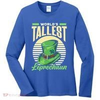 World's Tallest Leprechaun Tall Irish Ireland Gaelic St Gift Women's Long Sleeve Shirt thumb 0