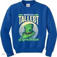 World's Tallest Leprechaun Tall Irish Ireland Gaelic St Gift Kids Sweatshirt thumb 0
