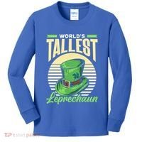 World's Tallest Leprechaun Tall Irish Ireland Gaelic St Gift Kids Long Sleeve Shirt thumb 0
