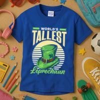 World's Tallest Leprechaun Tall Irish Ireland Gaelic St Gift Kids T-Shirt thumb 3