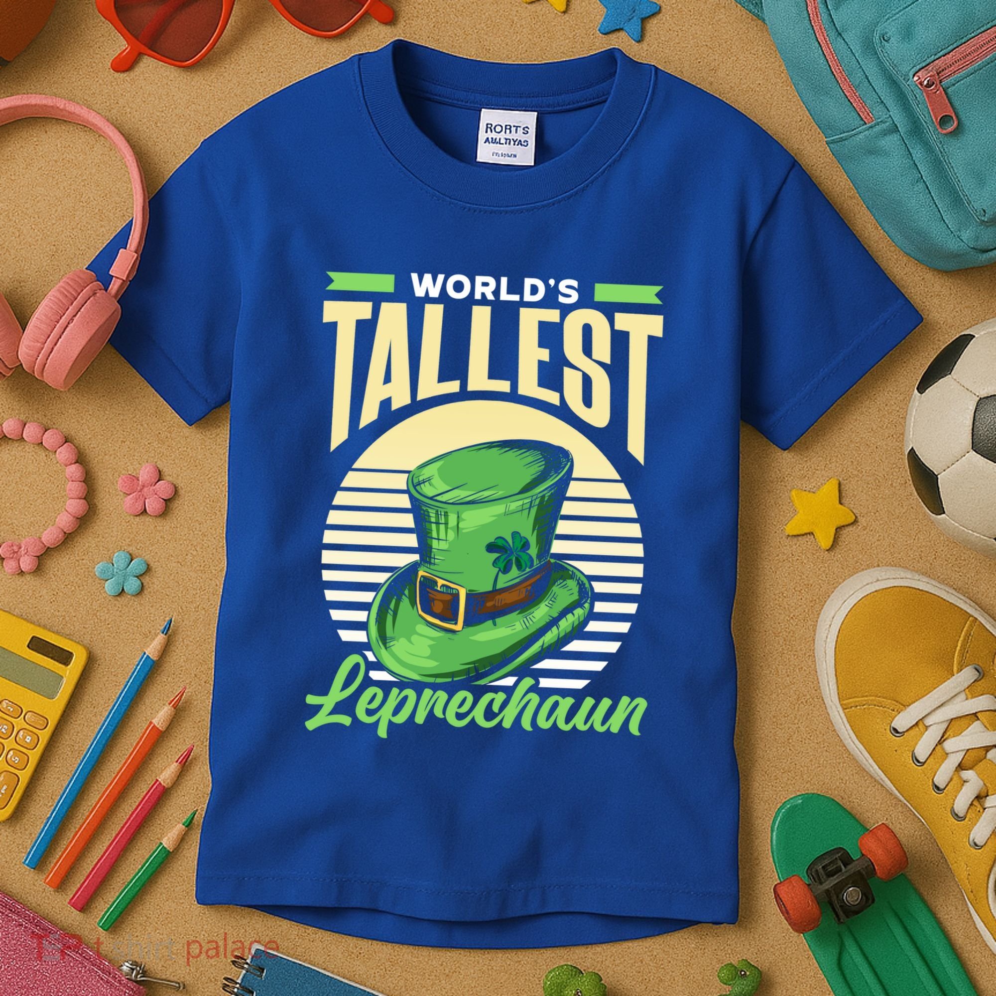 World's Tallest Leprechaun Tall Irish Ireland Gaelic St Gift Kids T-Shirt