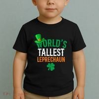 World’S Tallest Leprechaun Funny St PatrickS Day Toddler T-Shirt thumb 2