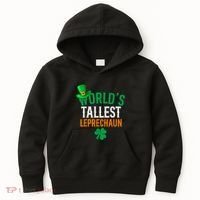 World’S Tallest Leprechaun Funny St PatrickS Day Kids Hoodie thumb 0