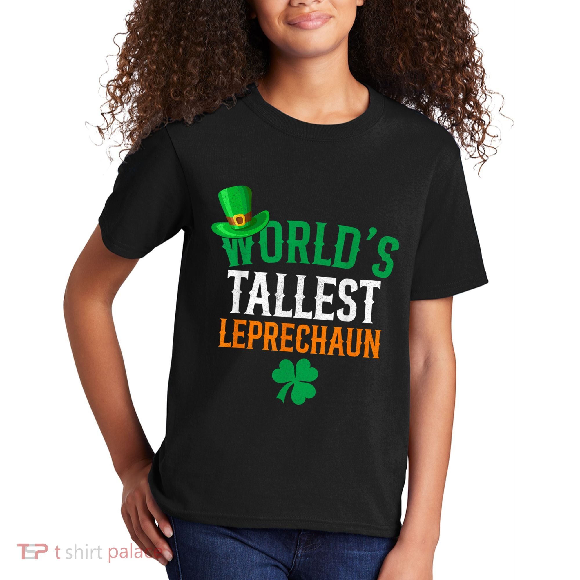 World’S Tallest Leprechaun Funny St PatrickS Day Kids T-Shirt