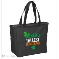 World’S Tallest Leprechaun Funny St PatrickS Day Tote Bag thumb 2