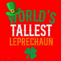 World’S Tallest Leprechaun Funny St PatrickS Day Santa Hat thumb 1