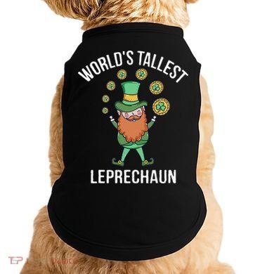 World's Tallest Leprechaun Saint Patrick's Day Gift Doggie Tank