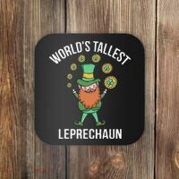 World's Tallest Leprechaun Saint Patrick's Day Gift Coaster thumb 0
