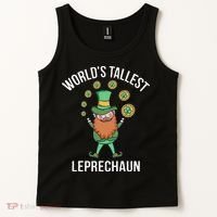 World's Tallest Leprechaun Saint Patrick's Day Gift Tank Top thumb 2