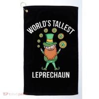 World's Tallest Leprechaun Saint Patrick's Day Gift Golf Towel thumb 0