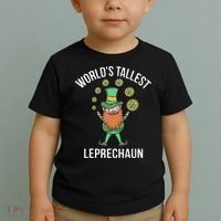 World's Tallest Leprechaun Saint Patrick's Day Gift Toddler T-Shirt thumb 2
